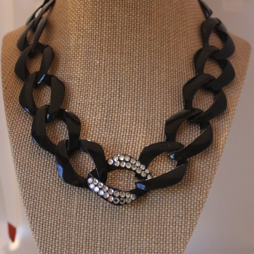 Black Link Necklace